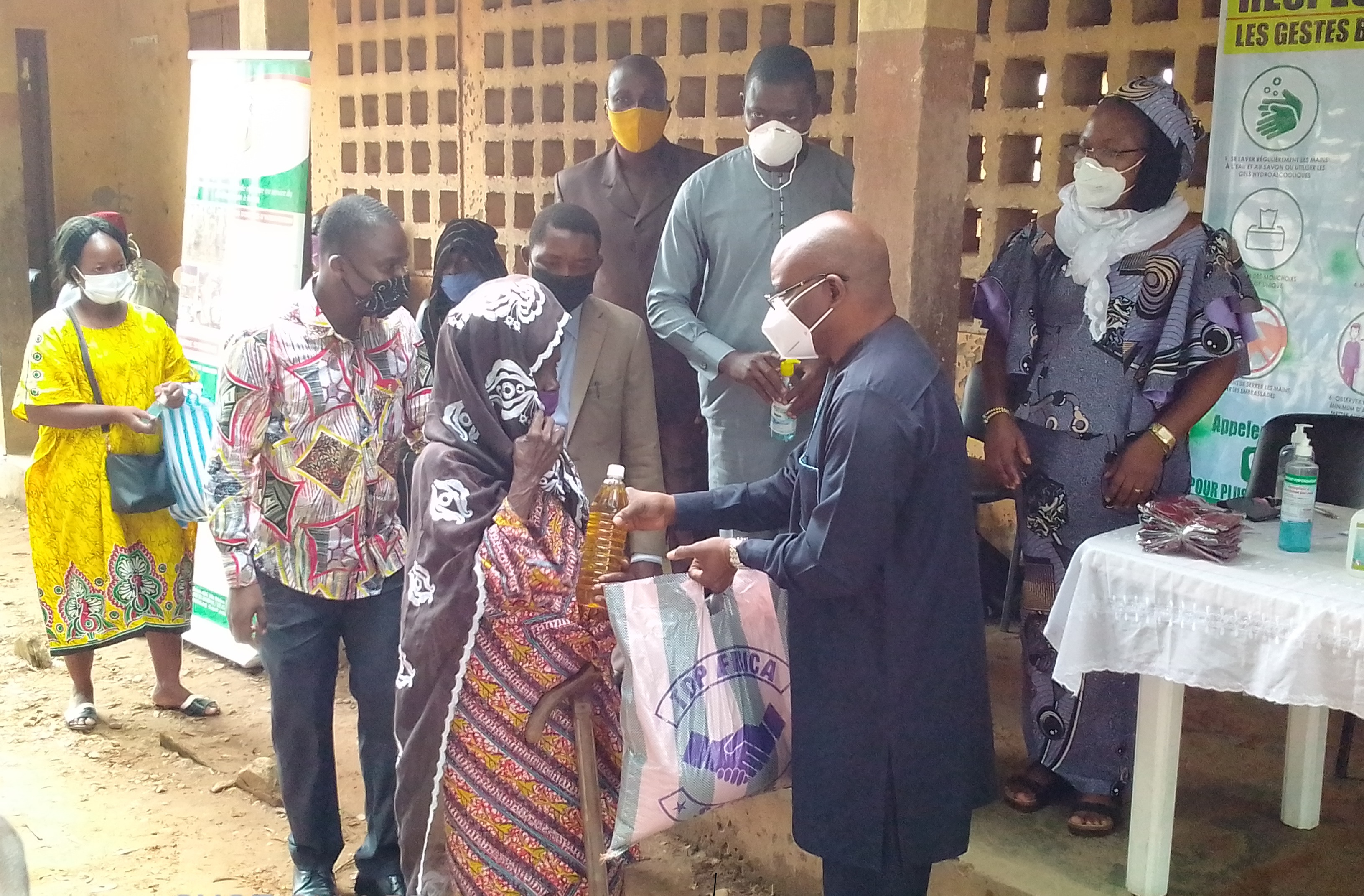 Sokodé / Covid19 / ANADEB-Région Centrale : Lancement des remises de kits d’hygiène et de vivres dans les préfectures de Tchaoudjo.