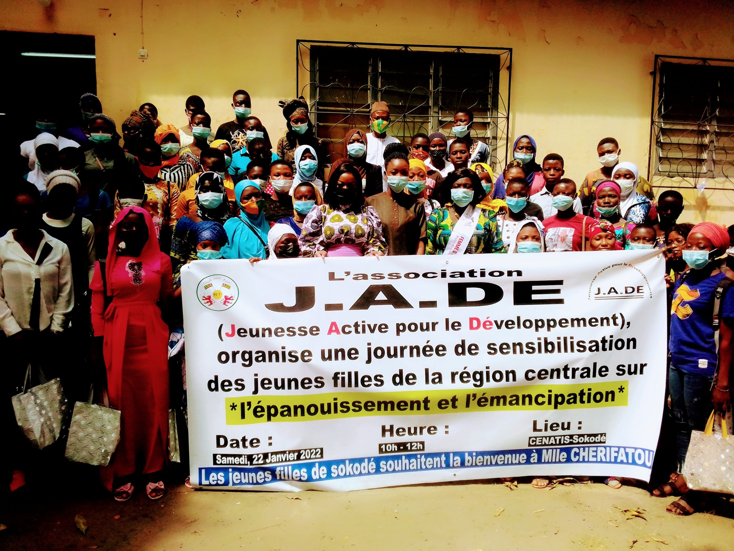 Sokodé : L’Association JADE sensibilise les jeunes filles de la Région Centrale sur l’épanouissement et l’émancipation ».