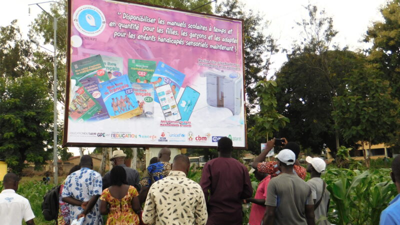 La CNT-EPT encourage un système éducatif de qualité et plus inclusif à travers le dévoilement d’une affiche géante à Sokodé
