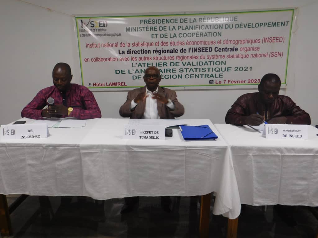 INSEED Sokodé a organisé un atelier  de validation de l’annuaire statistique 2021 de la Région Centrale.