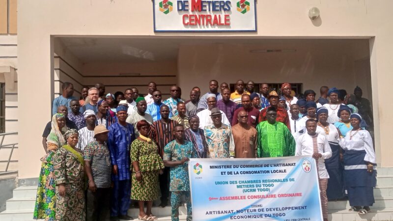 L’Union des Chambres Régionales de Métiers du Togo (UCRM TOGO) a tenu sa  9ème et dernière assemblée consulaire ordinaire de l’année 2023 ce jeudi 25 janvier  2024 au CRM-centrale à Sokodé.