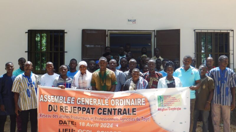 Assemblée Générale Ordinaire du Réseau des Jeunes Producteurs et Professionnels Agricoles du Togo (REJEPPAT)