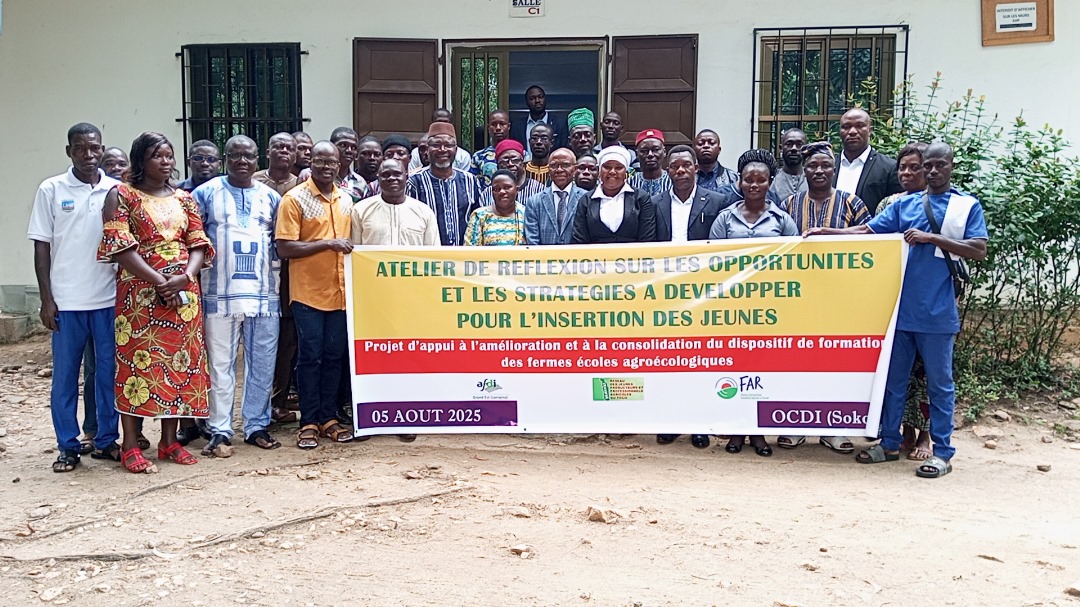 Région Centrale :Un atelier stratégique pour faciliter l’insertion des jeunes dans l’agriculture