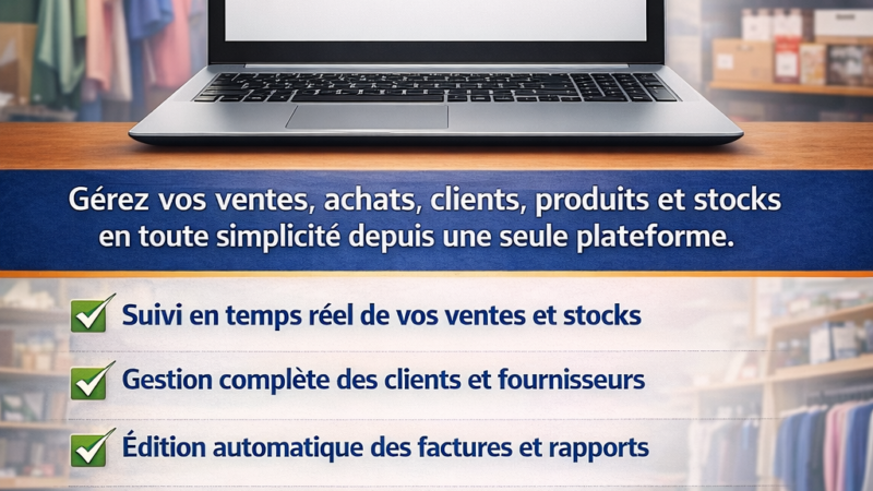Boostez votre boutique avec notre logiciel de gestion de Boutique ”GesTBoutiq”