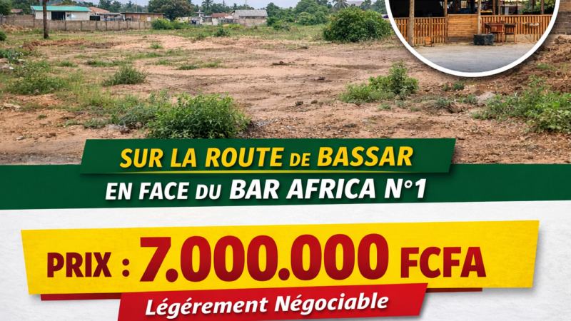 VENTE DE LOTS À SOKODÉ – QUARTIER TCHAWANDA