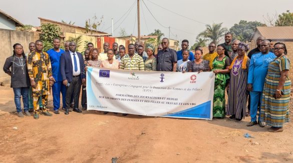 Atakpamé : les médias togolais engagés pour la protection des femmes et des filles en milieu professionnel
