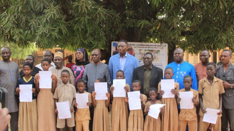Tchaoudjo / Acte 2 du projet « Un enfant, une pièce de naissance » : plus de 500 élèves bénéficiaires à l’échelle préfectorale