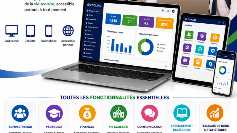 Togo / Ecolias : la plateforme numérique qui révolutionne la gestion des établissements scolaires