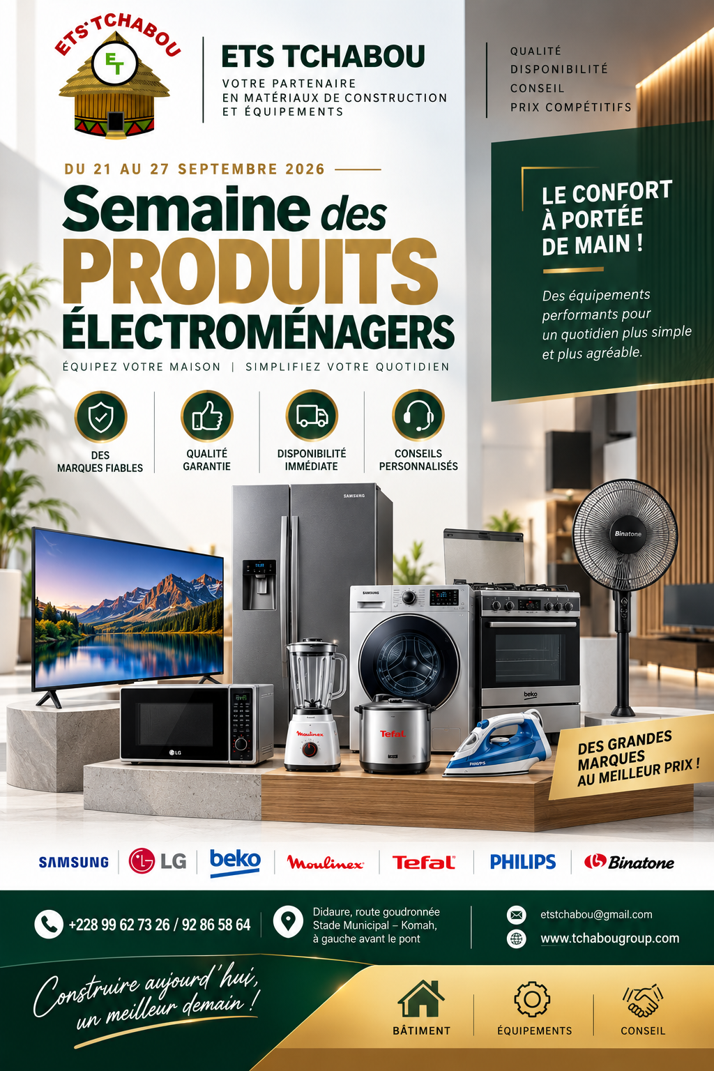 🏠✨ SEMAINE DES PRODUITS ÉLECTROMÉNAGERS CHEZ ETS TCHABOU !
